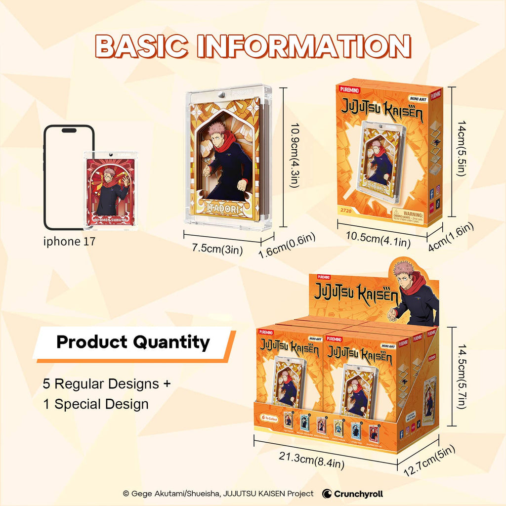 Jujutsu Kaisen Wooden Mini Art Sorcery Prism Pane - 1 Random Box